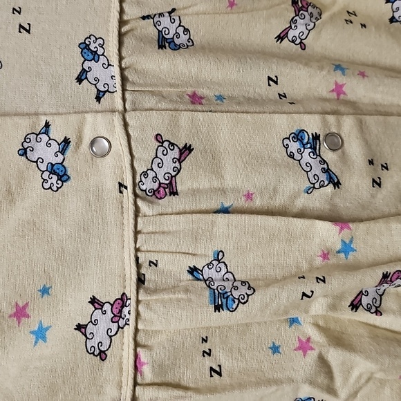 Nwt 100% Cotton Button Up Sleep Dress With Pockets - Picture 3 of 4